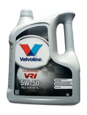 Valvoline VR1 Racing 5W-50 4L — Високопродуктивна синтетична моторна олива для спортивних та потужних двигунів Ковель