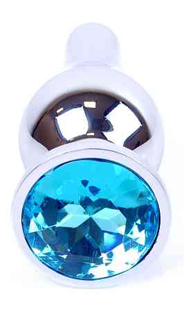 Анальна пробка Boss Series - Jewellery Silver BUTT PLUG Light Blue, BS6400076 Sex Aura Київ
