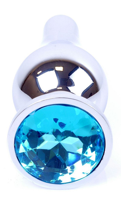 Анальна пробка Boss Series - Jewellery Silver BUTT PLUG Light Blue, BS6400076 Sex Aura Київ - фото 2