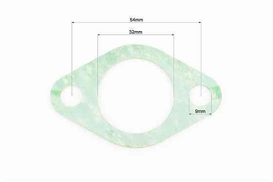 Прокладка глушника R175A/R180NM 2отв., головка-коліно, (пароніт) Київ