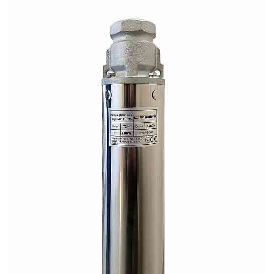 Насос свердловиний з підвищеною стійкістю до піску OPTIMA PM 4QJm4/11 0,75 кВт 81м + 15 м кабель (000019680) Київ