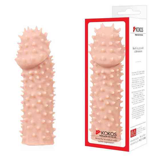 Насадка на член Kokos Extreme Sleeve ES.07 розмір S, потовщувальна, стимуляція точки G Sex Aura Київ