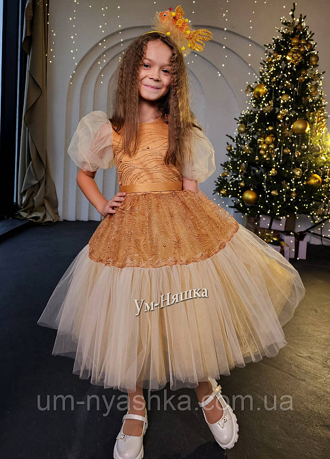 Золотое платье Костюм Звездочка Золотая рыбка Солнышко Кривой Рог - изображение 1