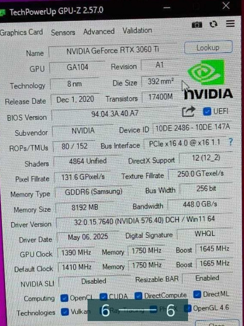 Відеокарта NVIDIA RTX 3060 Ti Founders Edition Київ - фото 1