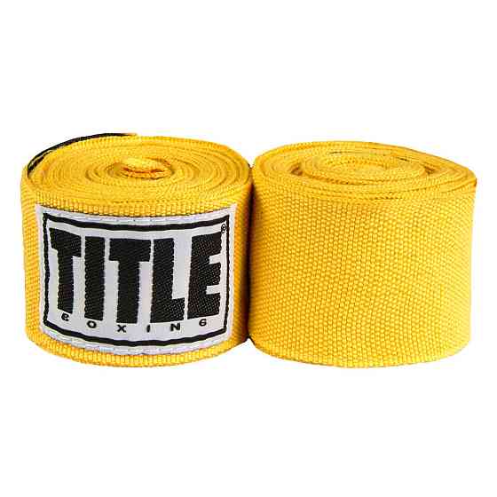 Бинти для боксу TITLE Boxing Select 180" Semi Elastic Mexican Gold (4.5м.) Каменское