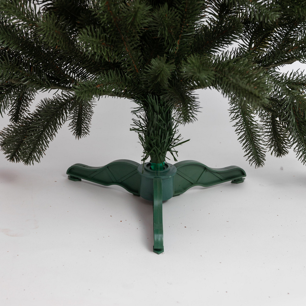 Литая искусственная елка зеленая 150 см на пластиковом основании SOK-M-D-5 Киев - изображение 3