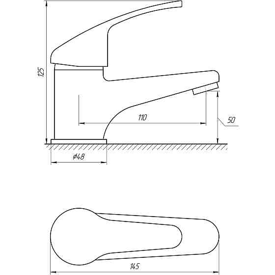 Змішувач для умивальника Globus Lux Solly GLSO-0401 Киев