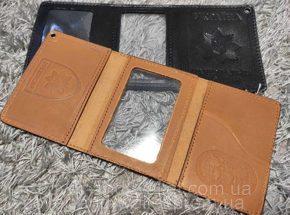 Генеральская обложка тройного сложения на удостоверение НПУ (Национальная полиция Украины) Киев - изображение 6