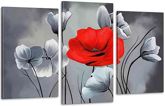 Модульна картина Абстракція Коліри Art-161_3 70x130 см Київ