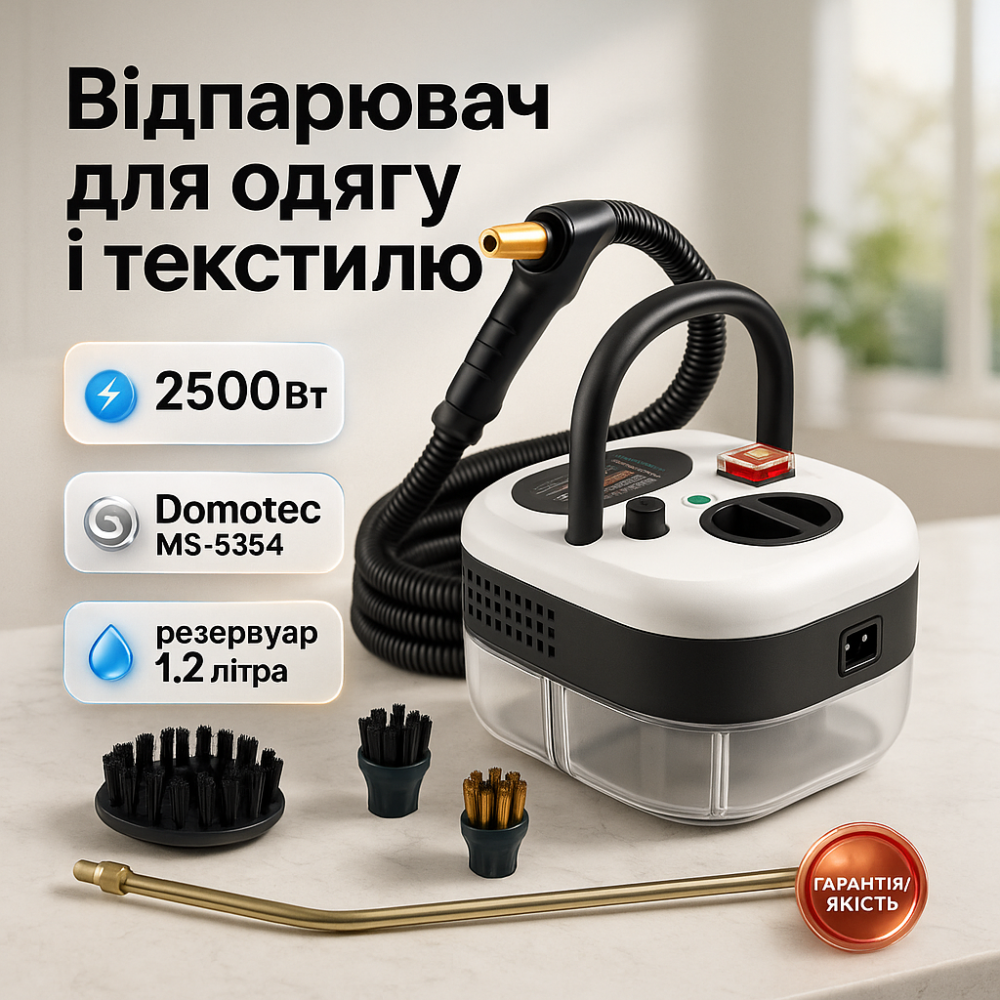 Професійний потужний відпарювач для одягу, Відпарювач одягу для швидкого прасування TU-77 Львів - фото 7