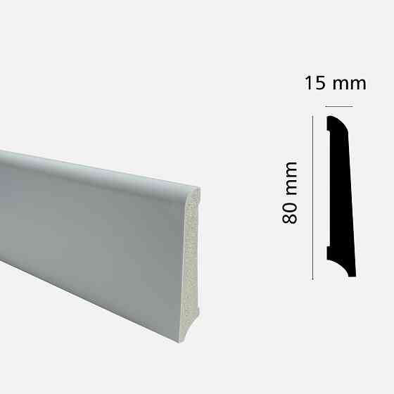 Плінтус з дюрополімеру GRANT DECO DSK-7915-1 (80 мм*15 мм) 2,4 м Киев