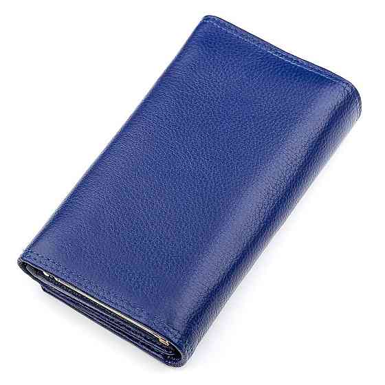Кошелек женский Boston 18491 (S9001B) вместительный Синий Киев