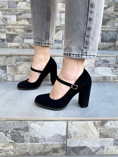 Туфлі жіночі STILLETA чорні еко-замша каблук 9см 36р (A087B-M1373-1) Коломыя - изображение 10