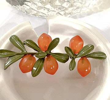 Брошь на пиджак женская Облепиха Киев - изображение 1