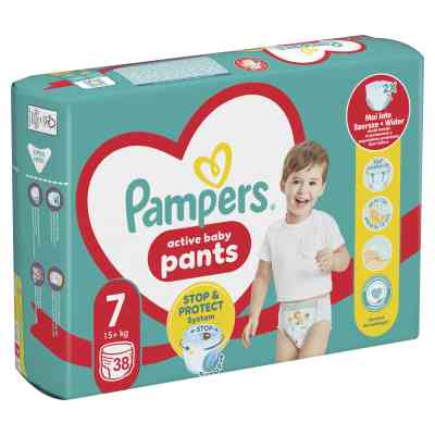 Подгузники Pampers трусики Pants Giant Plus Размер 7 (17+ кг) 38 шт. (8006540069387) Винница