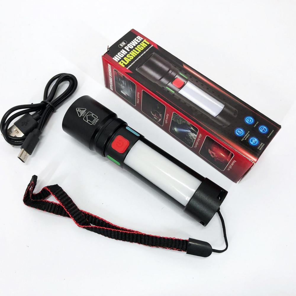 Фонарь уличный ручной, Фонарь для дома с зарядкой от розетки переносной с лед лампой CS-49 Львов - изображение 3