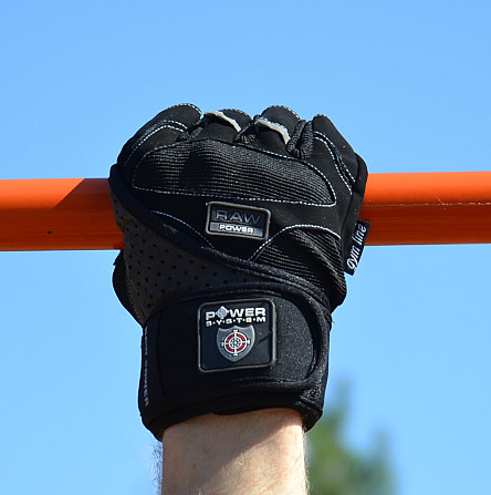 Рукавички для фітнесу Power System PS-2850 Raw Power Black/Grey M Кам'янське - фото 7