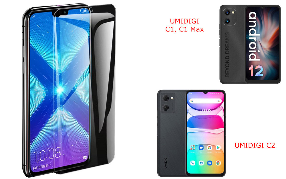 Защитное стекло NeoGlass для UMIDIGI G1, G1 Max, G2 – ультрапрозрачное и устойчивое Киев - изображение 2