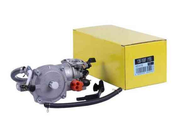 Карбюратор із газовим редуктором на бензиновий двигун мотоблок 168F Мукачево