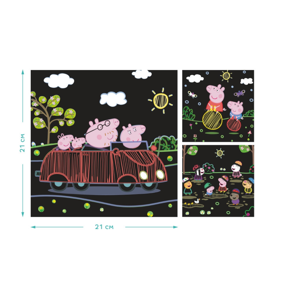 Набір гравюр Peppa Pig "Веселі розваги" Dodo 200185 Вінниця - фото 5