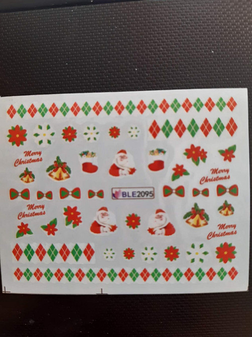 Новогодние наклейки на ногти Киев - изображение 1