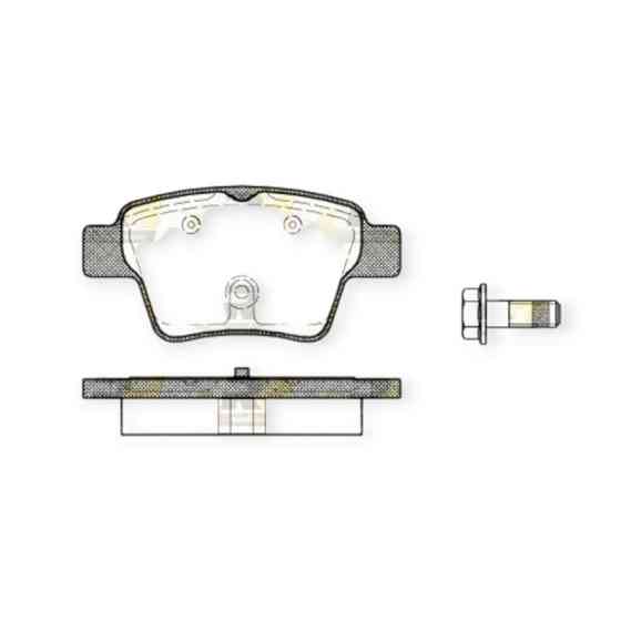 Колодки Ситроен C4, Пежо 207, 307 (2000-) задние тормозные Мукачево