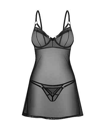 Рубашка Obsessive Euridia chemise & tanga M/L Sex Aura Киев