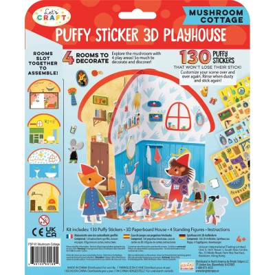 Розвиваюча іграшка Let's Craft Фантастичні світи – будиночок-грибочок 3d (PSP-01) Вінниця - фото 4