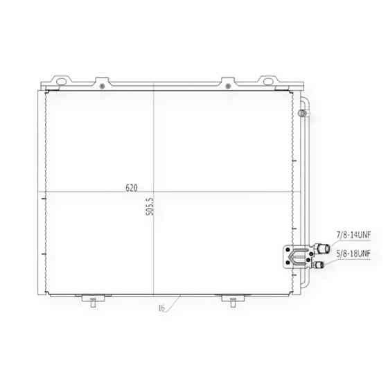 Радіатор Мерседес Бенз E-Class (W210) 2.0-5.4 (95-03) кондиціонера Мукачево