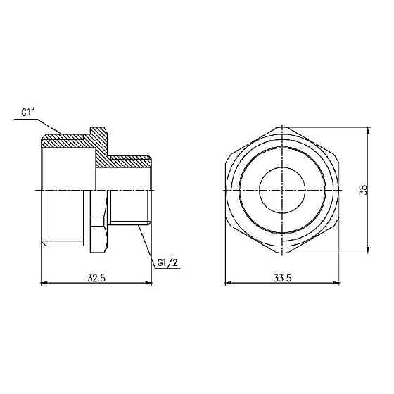 Ніпель редукційний Thermo Alliance Forte 1"х1/2" SF3592515 Київ