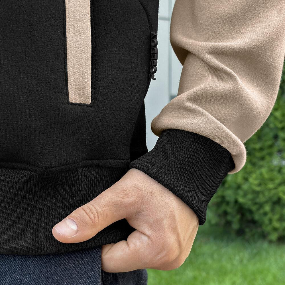 Чорний чоловічий бомбер на кнопках Pobedov Blast Київ - фото 7