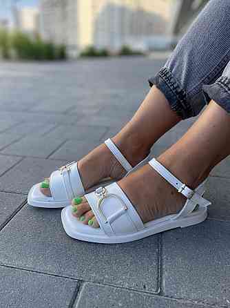 Lonza Босоніжки жіночі LONZA 550 білі (літо, шкіра натуральна) (5145) Коломыя