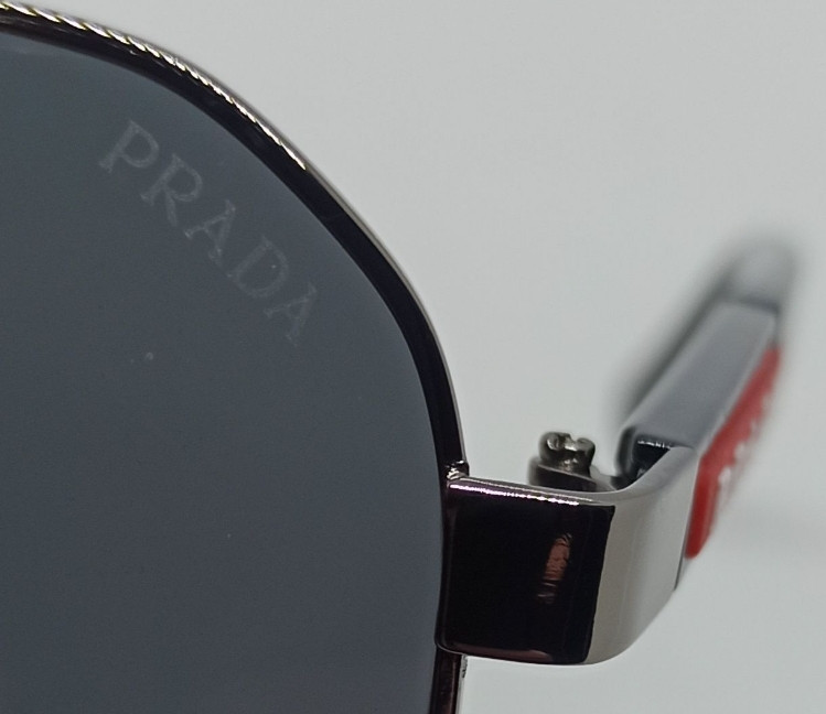 Брендові чоловічі стильні окуляри краплі чорні в сірому металі 2818 Київ - фото 1