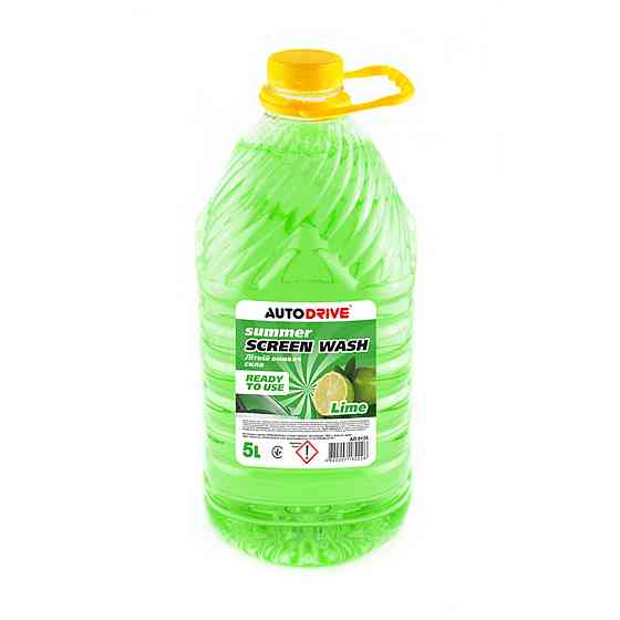 Омивач скла літній AutoDrive Summer Screen Wash Lime PET 5л Київ