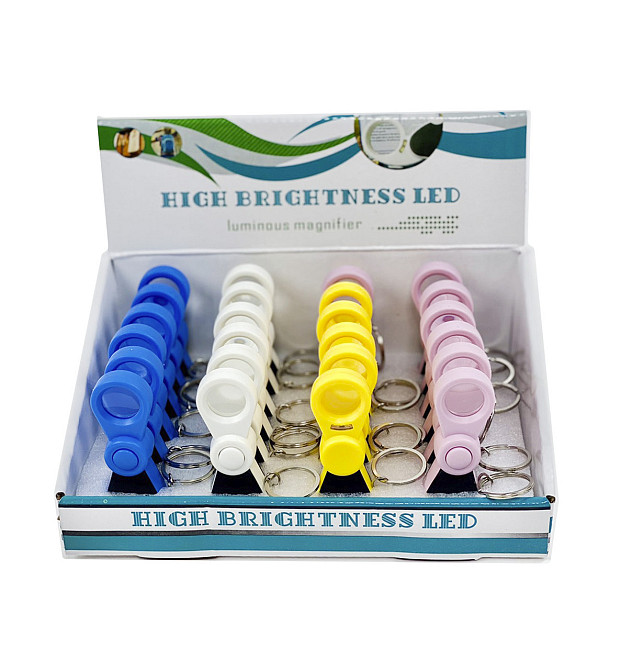 Лупа "LKC" брелок 088 5*25мм з підсвіткою, шт Київ - фото 1