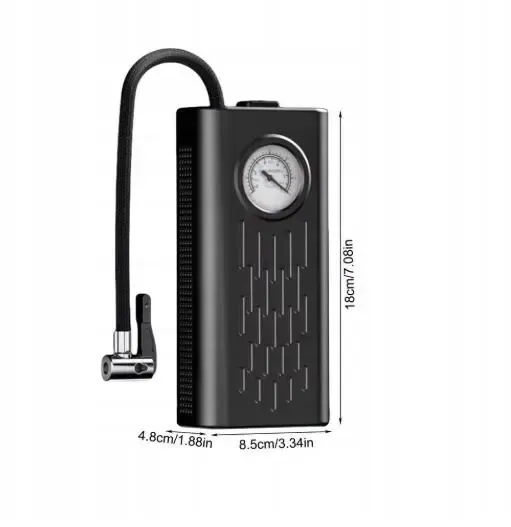 Портативный автомобильный компрессор AND1322, насос от прикуривателя 12V с манометром Коломыя - изображение 4