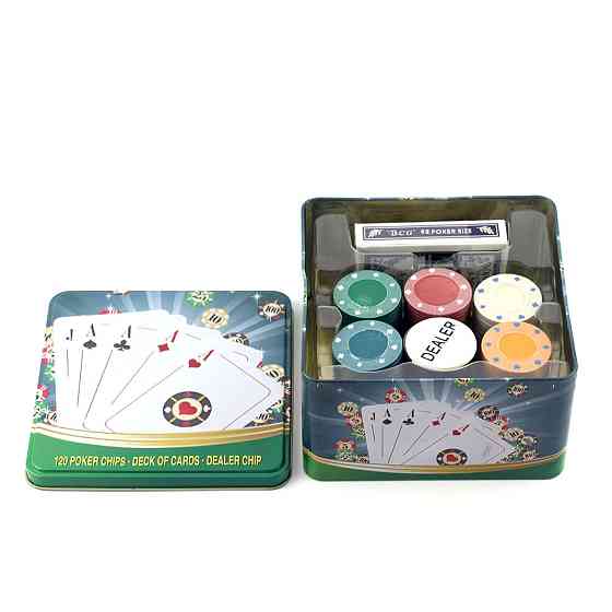 Набір покеру в жерстяній коробці Рівне