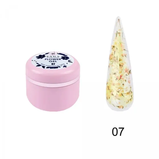 Гель з сухоцвітом Saga Professional Flower Fairy Gel № 07, 5 г Київ