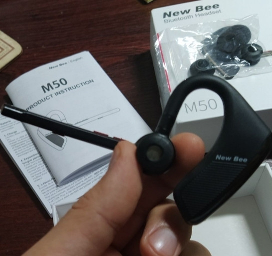 Bluetooth Гарнітура NEW Bee M50 подвійний мікрофон, навушники. Київ - фото 5