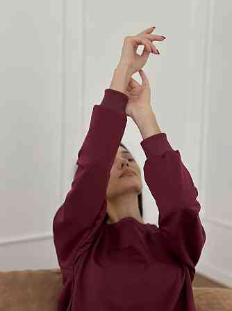 Свитшот женский однотонный Бордовый 42/44 Харьков