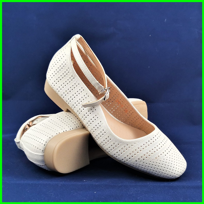 . Жіночі Балетки Білі Мокасини Туфлі (розміри: 37,38) — 80-5 Дніпро - фото 8