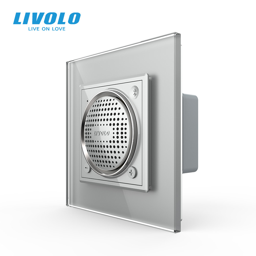Bluetooth колонка LIVOLO сірий скло (VL-C7-FCF-2IP) Коломия - фото 1