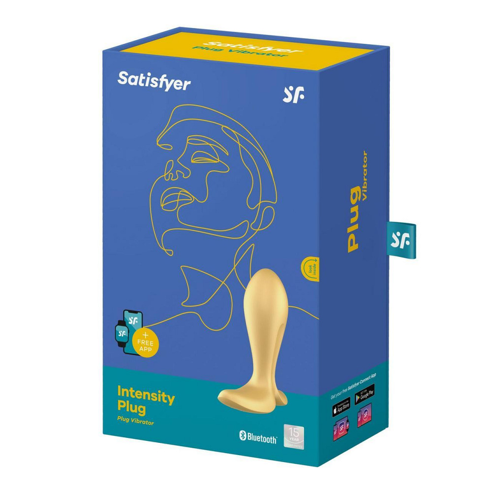 Анальна смарт-пробка з вібрацією Satisfyer Intensity Plug Gold Sex Aura Київ - фото 7