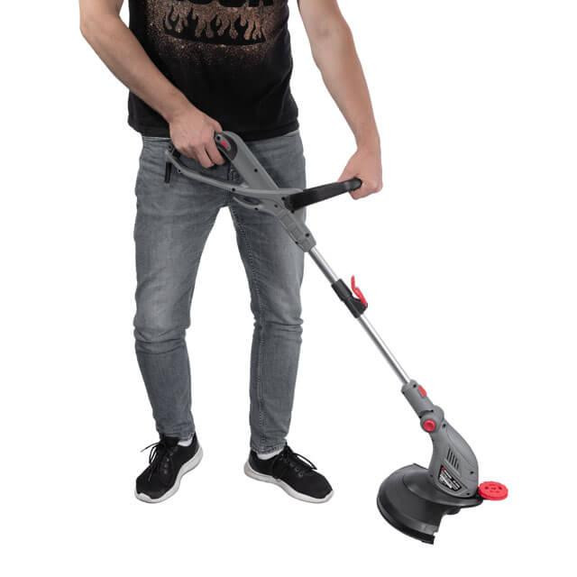 Тример електричний, 0,45 кВт, 10000 об/хв, ширина зрізання 300 мм, телескопічна штанга, регулювання положення головки INTERTOOL Київ - фото 8