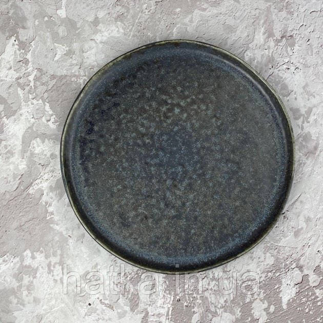 Тарілка блюдо Olens 27 см "Космос" кераміка чорна Київ - фото 1