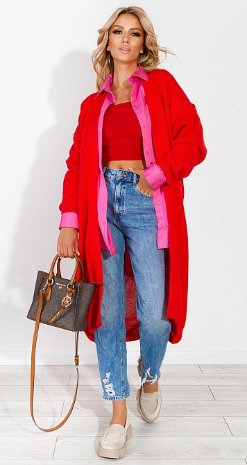 Вільний полегшений кардиган (42-48) Київ - фото 2