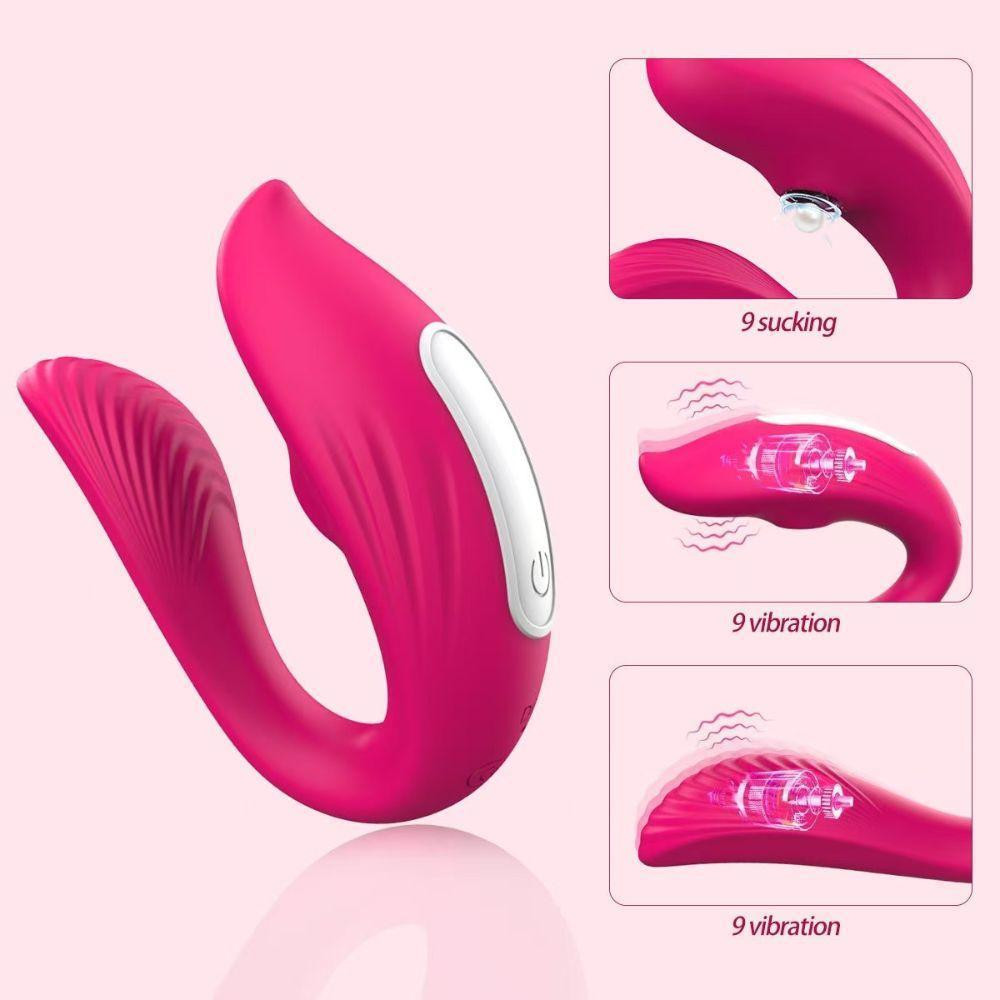 Смарт вибратор для двух Vibrator - pink - app control Sex Aura Киев - изображение 3