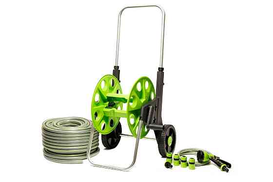 MASTERTOOL Котушка зі шлангом MASTERTOOL ½" 50 м з телескопічною ручкою на колесах 92-8800 Киев