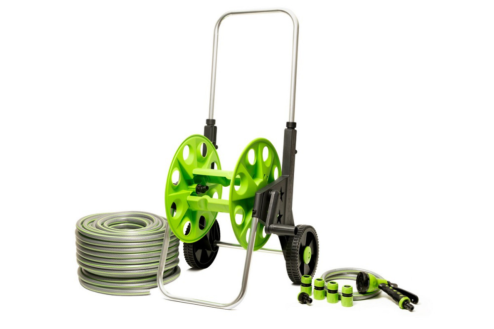 MASTERTOOL Котушка зі шлангом MASTERTOOL ½" 50 м з телескопічною ручкою на колесах 92-8800 Киев - изображение 1