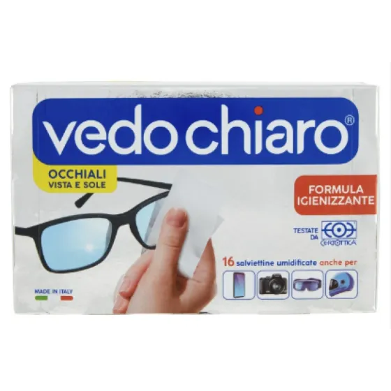 Вологі серветки для чищення окулярів VEDO CHIARO SALV.OCCHIALI 16 ШТ Львів